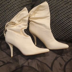 Nine West Ivory Slouch Booties